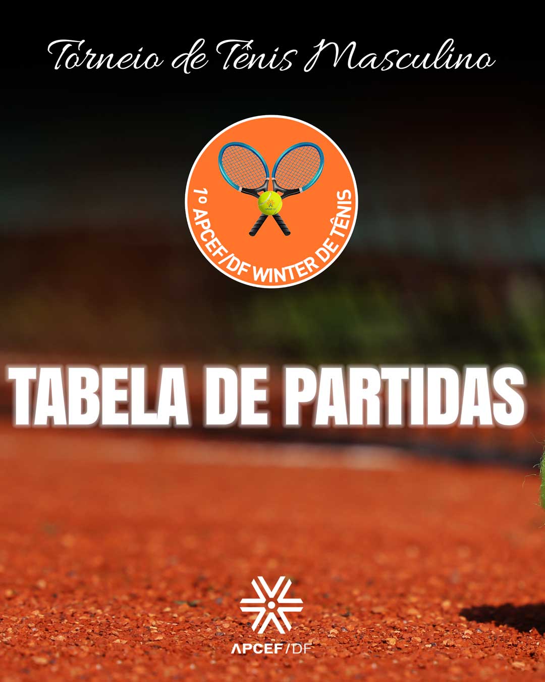 APCEF/SP  Inscreva-se no Torneio de Tênis de Quadra Simples da